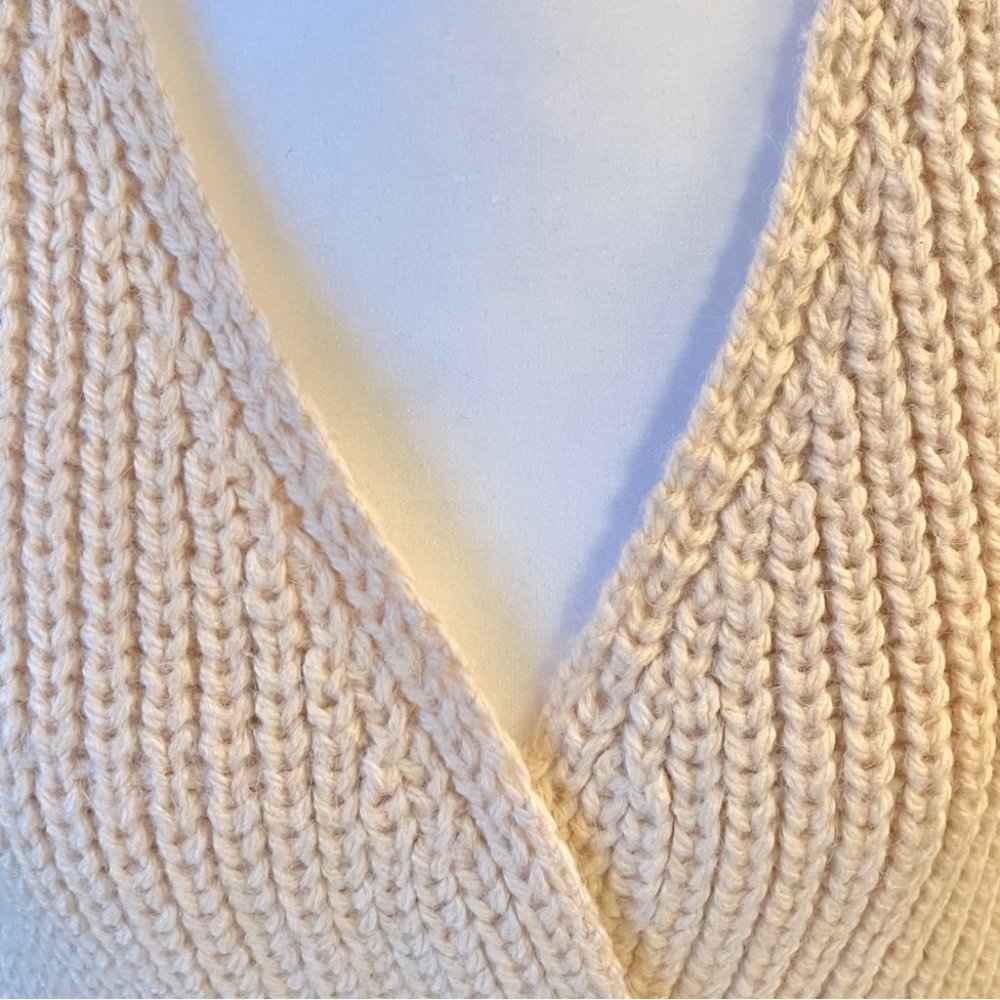 Zara Crossover Cardigan Sweater NWOT w/Tie Detail Blush Pink Small Blogg… - Picture 7 of 15